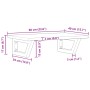 Estante de lavabo de pared de acero y madera maciza de roble von , Badezimmerwaschtische - Ref: Foro24-3302583, Preis: 67,40 ...
