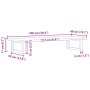 Estante de lavabo de pared de acero y madera maciza de roble von , Badezimmerwaschtische - Ref: Foro24-3302588, Preis: 71,44 ...