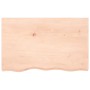 Estante de lavabo de pared de acero y madera maciza de roble
