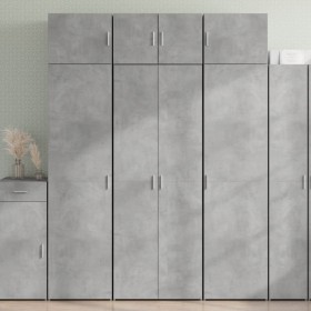 Aparador alto madera de ingeniería gris hormigón 70x42,5x185 cm von , Sideboards - Ref: Foro24-3281430, Preis: 191,17 €, Raba...