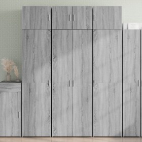 Aparador alto madera de ingeniería gris Sonoma 70x42,5x185 cm von , Sideboards - Ref: Foro24-3281432, Preis: 208,39 €, Rabatt: %