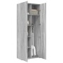 Aparador alto madera de ingeniería gris Sonoma 70x42,5x185 cm by , Sideboards - Ref: Foro24-3281432, Price: 208,39 €, Discoun...