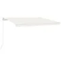 Toldo retráctil manual crema 400x350 cm de vidaXL, Toldos - Ref: Foro24-3068977, Precio: 346,12 €, Descuento: %
