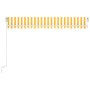 Toldo retráctil manual amarillo y blanco 400x350 cm de vidaXL, Toldos - Ref: Foro24-3068978, Precio: 344,17 €, Descuento: %