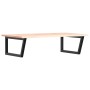 Estante de lavabo de pared de acero y madera maciza de roble de , Tocadores de baño - Ref: Foro24-3302639, Precio: 114,18 €, ...