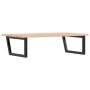 Estante de lavabo de pared de acero y madera maciza de roble de , Tocadores de baño - Ref: Foro24-3302651, Precio: 100,31 €, ...