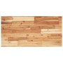Estante de lavabo de pared acero y madera maciza de acacia von , Badezimmerwaschtische - Ref: Foro24-3302716, Preis: 74,16 €,...