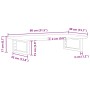 Estante de lavabo de pared acero y madera maciza de acacia von , Badezimmerwaschtische - Ref: Foro24-3302716, Preis: 74,16 €,...