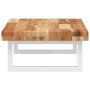 Estante de lavabo de pared acero y madera maciza de acacia von , Badezimmerwaschtische - Ref: Foro24-3302740, Preis: 95,21 €,...