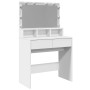 Tocador con luces LED blanco 80x41x134,5 cm de , Tocadores para dormitorios - Ref: Foro24-848185, Precio: 149,75 €, Descuento: %