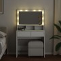 Tocador con luces LED blanco 80x41x134,5 cm de , Tocadores para dormitorios - Ref: Foro24-848185, Precio: 149,75 €, Descuento: %