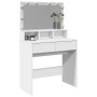 Tocador con luces LED blanco 80x41x134,5 cm de , Tocadores para dormitorios - Ref: Foro24-848185, Precio: 149,75 €, Descuento: %