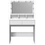 Tocador con luces LED blanco 80x41x134,5 cm de , Tocadores para dormitorios - Ref: Foro24-848185, Precio: 149,75 €, Descuento: %