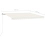 Manuelle ausfahrbare Markise in Creme, 400x350 cm. von vidaXL, Markisen - Ref: Foro24-3068977, Preis: 335,76 €, Rabatt: %