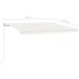 Toldo retráctil manual crema 400x350 cm de vidaXL, Toldos - Ref: Foro24-3068977, Precio: 346,12 €, Descuento: %