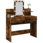 Tocador con luces LED color roble ahumado 100x40x130 cm by , Bedroom Dressers - Ref: Foro24-848203, Price: 135,47 €, Discount: %