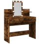 Tocador con luces LED color roble ahumado 100x40x130 cm by , Bedroom Dressers - Ref: Foro24-848203, Price: 135,47 €, Discount: %