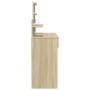 Tocador con LED color roble Sonoma 100x40x130 cm von , Schlafzimmerkommoden - Ref: Foro24-848201, Preis: 154,09 €, Rabatt: %