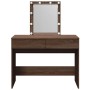 Tocador con LED marrón roble 100x40x130 cm by , Bedroom Dressers - Ref: Foro24-848198, Price: 143,55 €, Discount: %