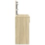 Tocador con luces LED color roble Sonoma 100x40x120 cm de , Tocadores para dormitorios - Ref: Foro24-848208, Precio: 156,70 €...