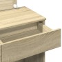 Tocador con luces LED color roble Sonoma 100x40x120 cm de , Tocadores para dormitorios - Ref: Foro24-848208, Precio: 156,70 €...