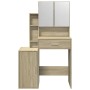 Tocador con mueble roble Sonoma 80x35x132 cm by , Bedroom Dressers - Ref: Foro24-848236, Price: 148,93 €, Discount: %