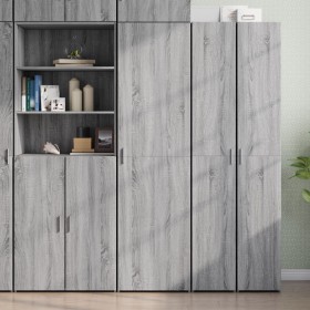 Aparador de madera de ingeniería gris Sonoma 50x42,5x185 cm von , Sideboards - Ref: Foro24-3281418, Preis: 166,19 €, Rabatt: %