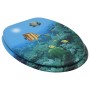 Asiento de inodoro con tapa MDF diseño de fondo submarino by , Toilet and bidet seats - Ref: Foro24-146909, Price: 45,33 €, D...