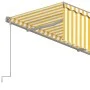 Toldo retráctil manual con persiana amarillo y blanco 4x3 m de vidaXL, Toldos - Ref: Foro24-3069418, Precio: 337,40 €, Descue...