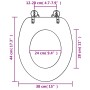 Asiento de inodoro con tapa MDF diseño de fondo submarino by , Toilet and bidet seats - Ref: Foro24-146909, Price: 45,33 €, D...