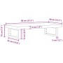 Estante de lavabo de pared acero y madera maciza de acacia by , bathroom vanities - Ref: Foro24-3302693, Price: 90,90 €, Disc...