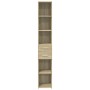 Aparador de madera de ingeniería roble Sonoma 30x42,5x185 cm