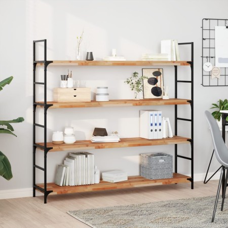 Estante flotante 2 uds madera acacia acabado aceite 140x30x4 cm by , Shelves and shelves - Ref: Foro24-3279624, Price: 165,98...