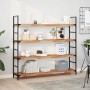 Estante flotante 2 uds madera acacia acabado aceite 140x30x4 cm by , Shelves and shelves - Ref: Foro24-3279624, Price: 165,98...