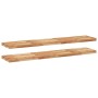 Estante flotante 2 uds madera acacia acabado aceite 140x30x4 cm by , Shelves and shelves - Ref: Foro24-3279624, Price: 165,98...
