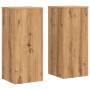 Soportes de plantas 2 uds madera roble artisian 30x30x70 cm von , Topfständer - Ref: Foro24-852932, Preis: 73,39 €, Rabatt: %