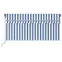 Automatisch einziehbare Markise mit blau-weißem Rollo 3x2,5m von vidaXL, Markisen - Ref: Foro24-3069386, Preis: 340,34 €, Rab...