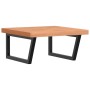 Estante de lavabo de pared de acero y madera maciza de haya von , Badezimmerwaschtische - Ref: Foro24-3302515, Preis: 113,89 ...