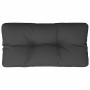 Cojín para sofá de palets de tela negro 80x40x12 cm by , Cushions for chairs and sofas - Ref: Foro24-360608, Price: 28,16 €, ...