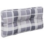 Cojín para sofá de palets tela a cuadros gris 80x40x12 cm by , Cushions for chairs and sofas - Ref: Foro24-360615, Price: 22,...