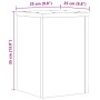 Soportes de plantas 2 uds madera roble envejecido 25x25x35 cm von , Topfständer - Ref: Foro24-852913, Preis: 36,70 €, Rabatt: %