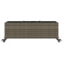 Jardinera con ruedas y 3 maceteros ratán PE gris 107x32x38 cm von , Töpfe und Pflanzgefäße - Ref: Foro24-366421, Preis: 70,91...