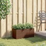 Jardinera con 2 maceteros ratán sintético marrón 72x30x32 cm von , Töpfe und Pflanzgefäße - Ref: Foro24-366423, Preis: 46,57 ...