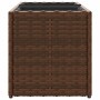 Jardinera con 2 maceteros ratán sintético marrón 72x30x32 cm von , Töpfe und Pflanzgefäße - Ref: Foro24-366423, Preis: 46,57 ...