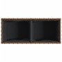 Jardinera con 2 maceteros ratán sintético marrón 72x30x32 cm von , Töpfe und Pflanzgefäße - Ref: Foro24-366423, Preis: 46,57 ...
