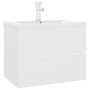 White engineered wood sink cabinet by vidaXL, bathroom vanities - Ref: Foro24-3071630, Price: 207,18 €, Discount: %