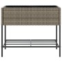 Jardinera con estante ratán sintético gris von , Töpfe und Pflanzgefäße - Ref: Foro24-366386, Preis: 84,85 €, Rabatt: %