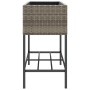 Jardinera con estante ratán sintético gris von , Töpfe und Pflanzgefäße - Ref: Foro24-366386, Preis: 84,85 €, Rabatt: %