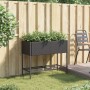 Jardinera con estante ratán sintético negro von , Töpfe und Pflanzgefäße - Ref: Foro24-366384, Preis: 85,63 €, Rabatt: %
