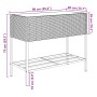 Jardinera con estante ratán sintético negro von , Töpfe und Pflanzgefäße - Ref: Foro24-366384, Preis: 85,63 €, Rabatt: %